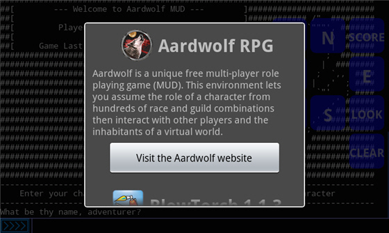 Aardwolf MUD - About Android Client