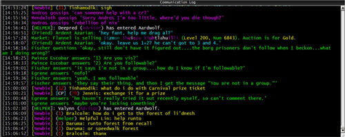 Aardwolf Chat Window
